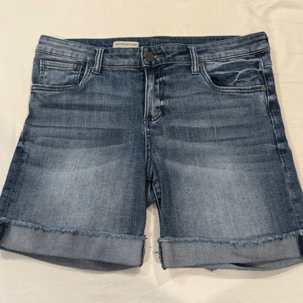 Kut From the Kloth Catherine Boyfriend Denim Jean Shorts 10 - Picture 5 of 7